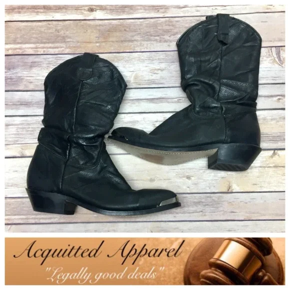 Double H | Cowboy Cowgirl Boots Black with Toe Tips Double H Men main image 4